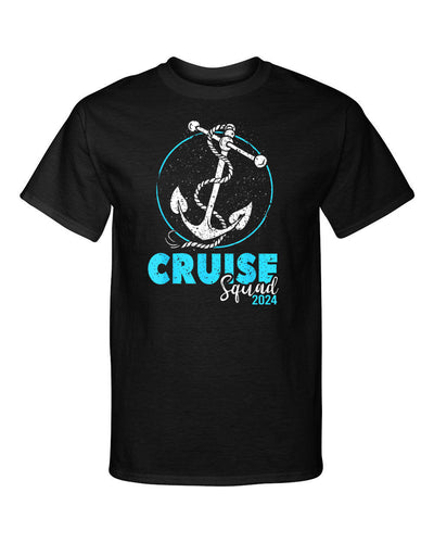 2024 Cruise Squad Cruising Anchor Vacation Friends Family Graphic Tee Shirt