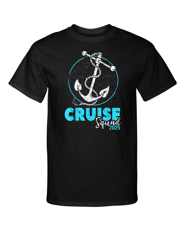 2025 Cruise Squad Cruising Anchor Vacation Friends Family Graphic Tee Shirt