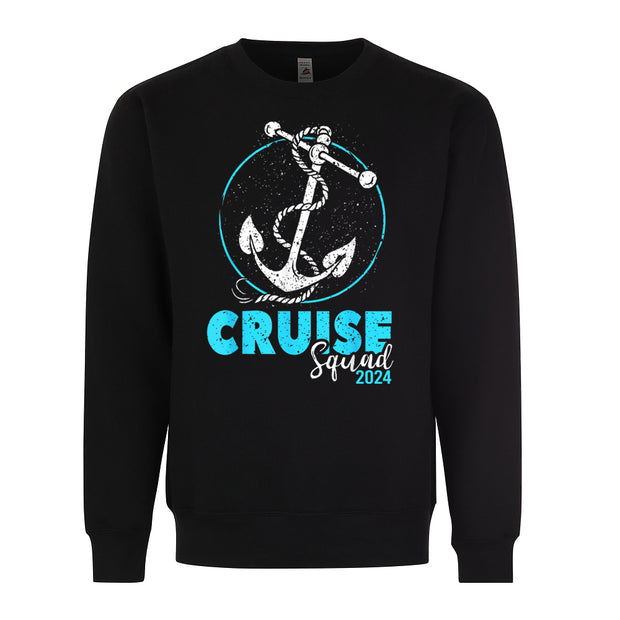 2024 Cruise Squad Cruising Anchor Vacation Friends Family Graphic Tee Shirt