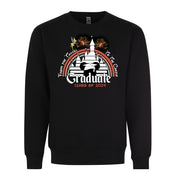 Class of 2024 From The Tassel to the Castle Graduation Graduate Graphic Tee Shirt