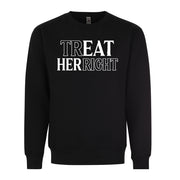 Treat Eat Her Right Adult Humor Funny Premium Fashion Graphic Tee Shirt