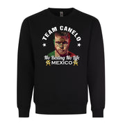 Team Canelo Alvarez Mexican Champion Boxer Flag Face Boxing Graphic Tee Shirt