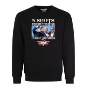 5 Shots Couldn't Stop Me Trump 2024 America Graphic Tee Shirt