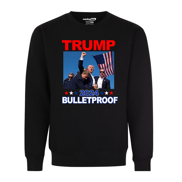 Trump 2024 Bulletproof Praying for Trump Graphic Tee Shirt