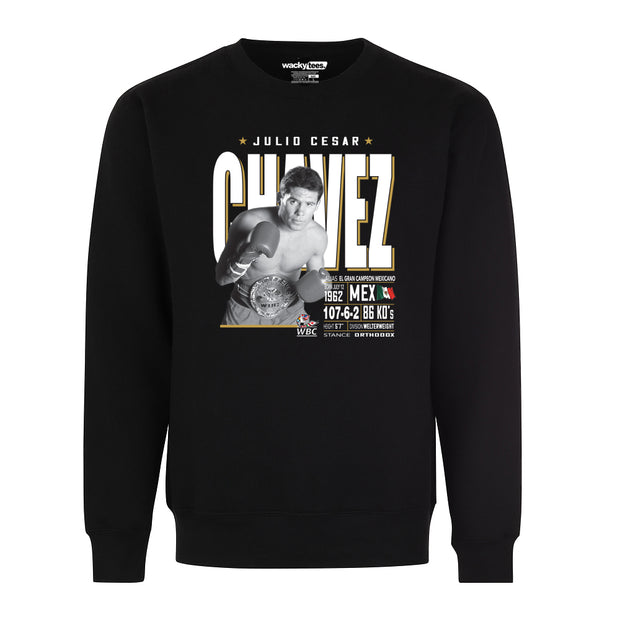 Julio Cesar Chavez Tale of the Tape Champion Stats Boxing Graphic Tee Shirt