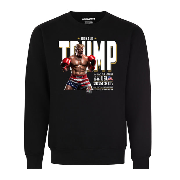 Donald Trump Tale of the Tape Boxing Stats Rocky Style Graphic Tee Shirt