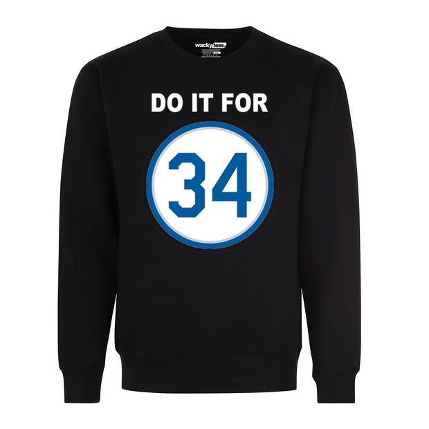 Do It For 34 Win the Championship Baseball Legend Royal Graphic Tee Shirt