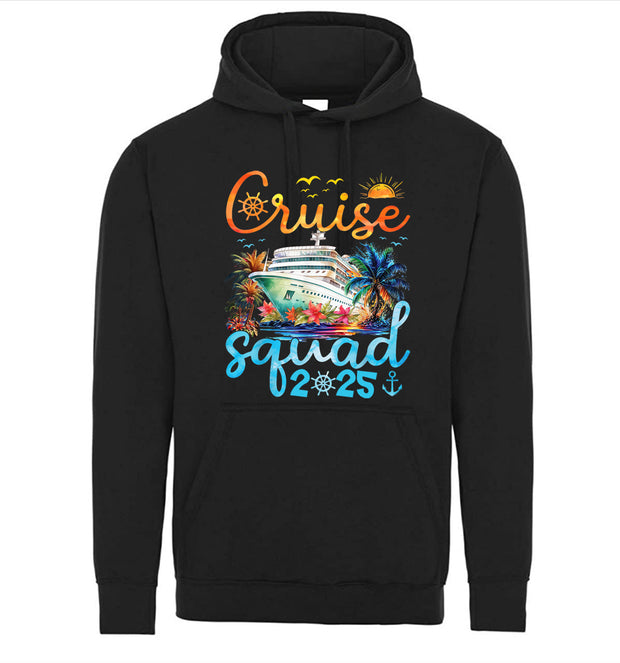 2025 Cruise Squad Cruising Family Waterpaint Ship Vacation Graphic Tee Shirt