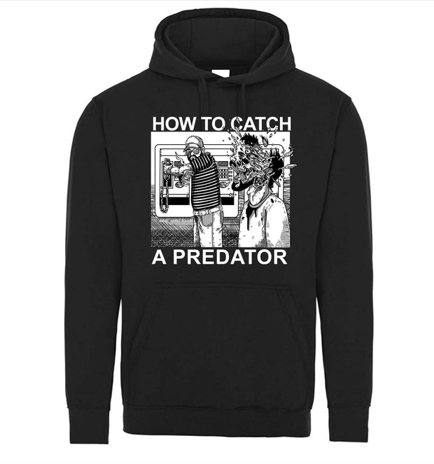 How to Catch A Predator Funny Fathers Day Adult Humor Graphic Tee Shirt