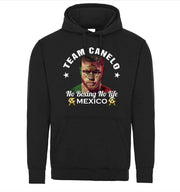 Team Canelo Alvarez Mexican Champion Boxer Flag Face Boxing Graphic Tee Shirt