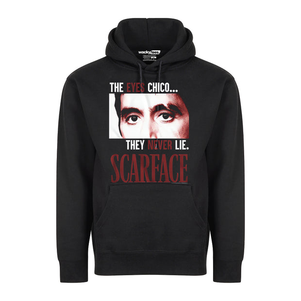 Scarface Tony Montana 80s The Eyes Never Lie Graphic Tee Shirt