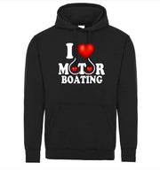 I Love Motor Boating I Heart Boobs Funny Adult Humor Graphic Tee Shirt