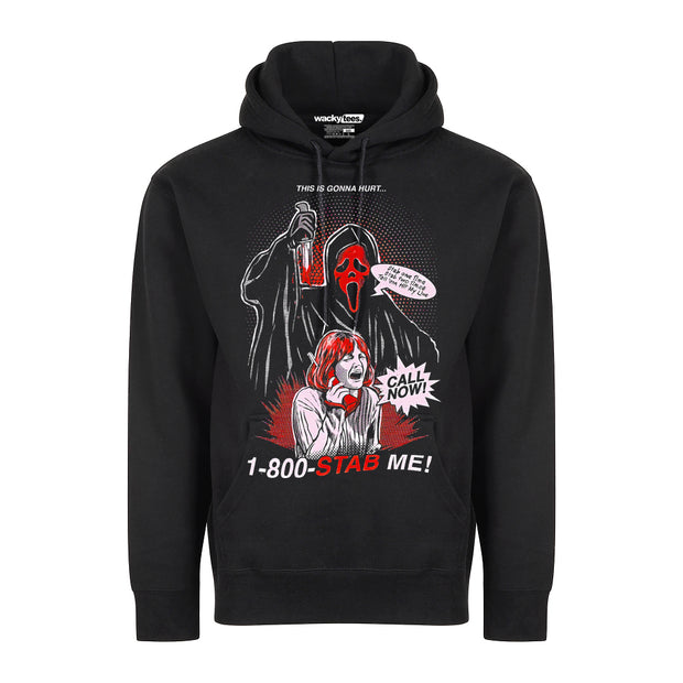 Scream Ghostface 1-800 Stab Me Horror Halloween Graphic Tee Shirt