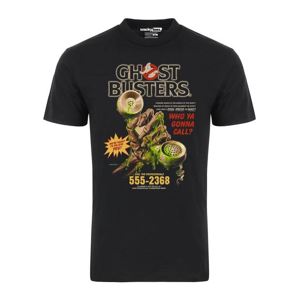 Ghost Busters Who You Gonna Call Distressed Graphic Tee Shirt