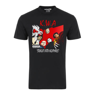 KWA Straight Out of Nightmares Album Halloween Terror Horror Graphic Tee Shirt