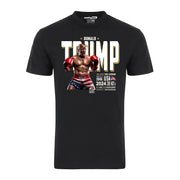 Donald Trump Tale of the Tape Boxing Stats Rocky Style Graphic Tee Shirt