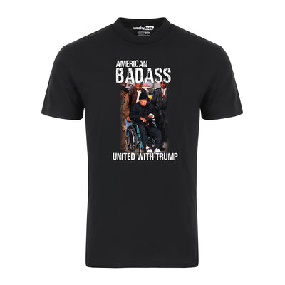 American Badass Donald Trump Tupac Style Graphic Tee Shirt