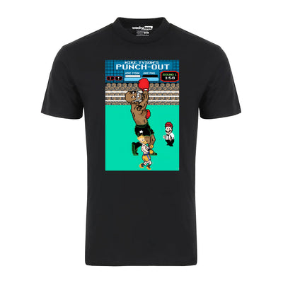 Mike Tyson Punch Out Jake Paul Knock Out Retro Graphic Tee Shirt