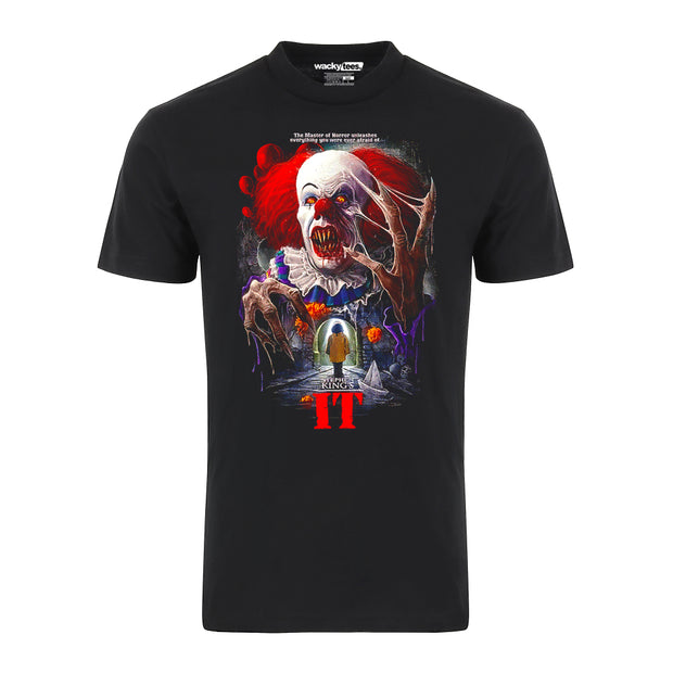 Pennywise It Master of Horror Serial Killer Halloween Terror Graphic Tee Shirt