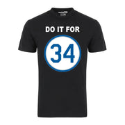 Do It For 34 Win the Championship Baseball Legend Royal Graphic Tee Shirt