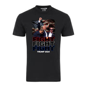 America Fight Fight Fight Trump 2024 Stand United Bulletproof Graphic Tee Shirt