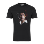 Scarface Tony Montana 80s Distressed portrait Graphic Tee Shirt