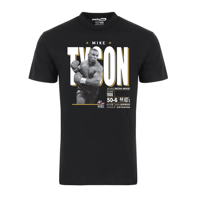 Mike Tyson Tale of the Tape Stats Boxing Champion Graphic Tee Shirt