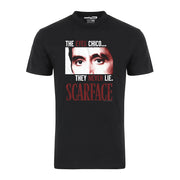 Scarface Tony Montana 80s The Eyes Never Lie Graphic Tee Shirt