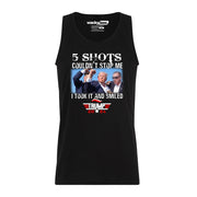 5 Shots Couldn't Stop Me Trump 2024 America Graphic Tee Shirt