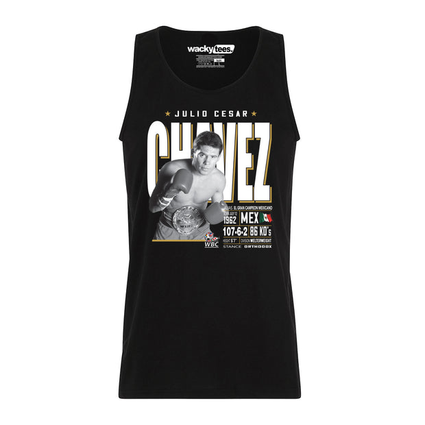 Julio Cesar Chavez Tale of the Tape Champion Stats Boxing Graphic Tee Shirt