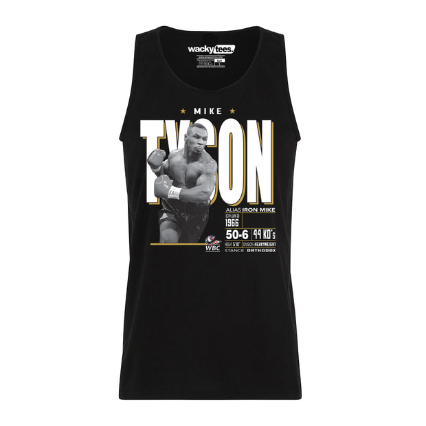 Mike Tyson Tale of the Tape Stats Boxing Champion Graphic Tee Shirt