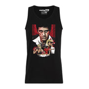 Scarface Tony Montana 80s Distressed Snapshot Graphic Tee Shirt