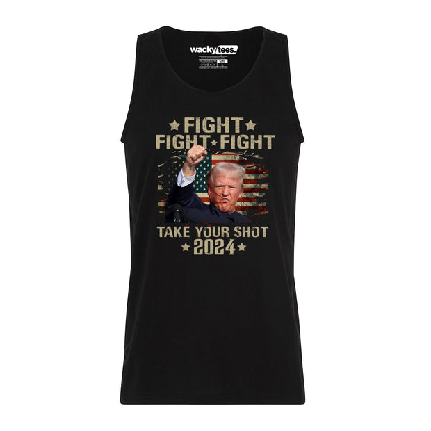 Trump 2024 America Fight Take Your Shot Bulletproof Graphic Tee Shirt