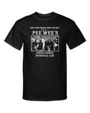 Pee Wee Herman Loners and Rebels Motorcycle Club Graphic Tee Shirt