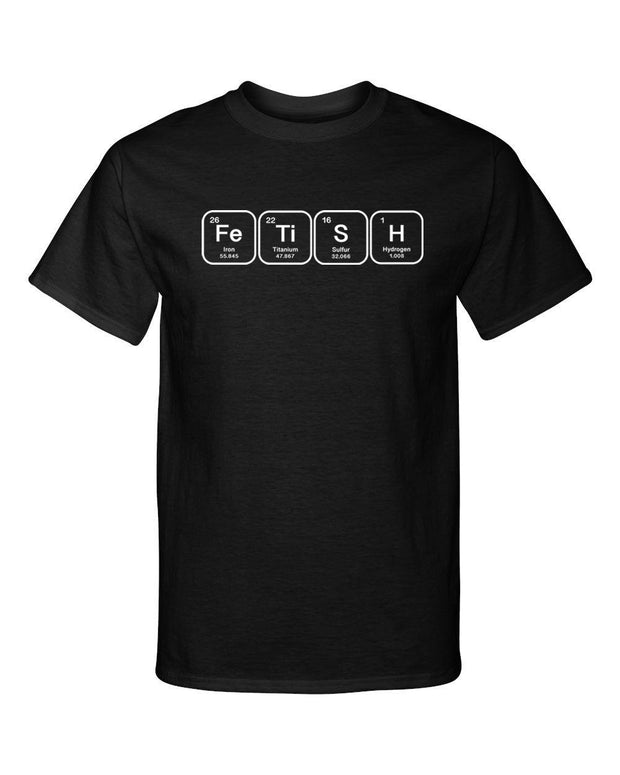 Fetish Periodic Table Science Lettering Adult Humor Funny Graphic Tee Shirt