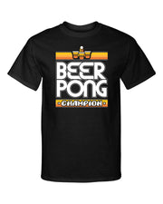 Beer Pong Champion Gaming Style Funny Graphic Tee Shirt