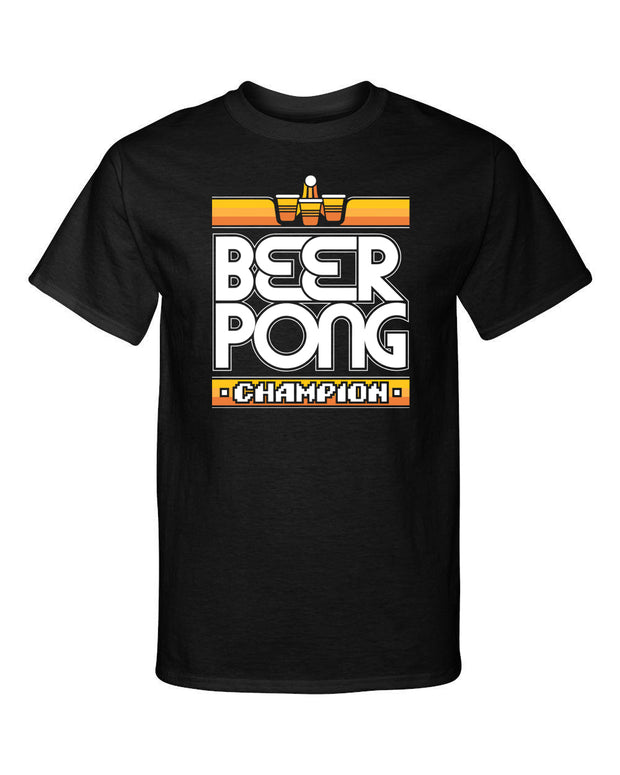 Beer Pong Champion Gaming Style Funny Graphic Tee Shirt