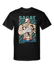 Street Fighter Sagat Video Martial Arts Gaming Tee Shirt