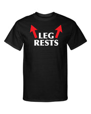 Leg Rests on Shoulders Arrows Funny Adult Humor Graphic Tee Shirt