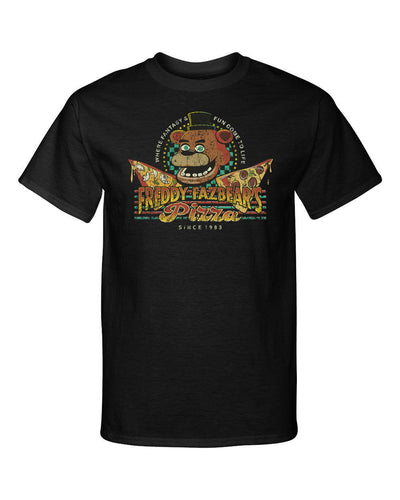 Freddy Fazbear's Pizza Since 1983 Parody Pizza Parlor Style Graphic Tee Shirt