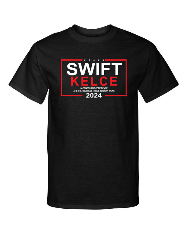 Swift Election Style Kelce 2024 Voting Campaign Funny Graphic Tee Shirt