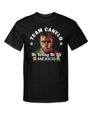 Team Canelo Alvarez Mexican Champion Boxer Flag Face Boxing Graphic Tee Shirt