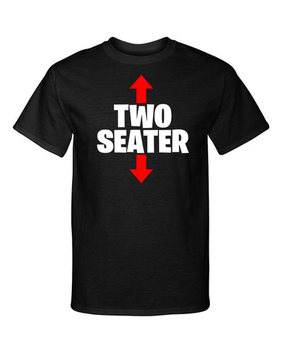 Two Seater Face and Bottom Seat Sexy Funny Adult Humor Graphic Tee Shirt