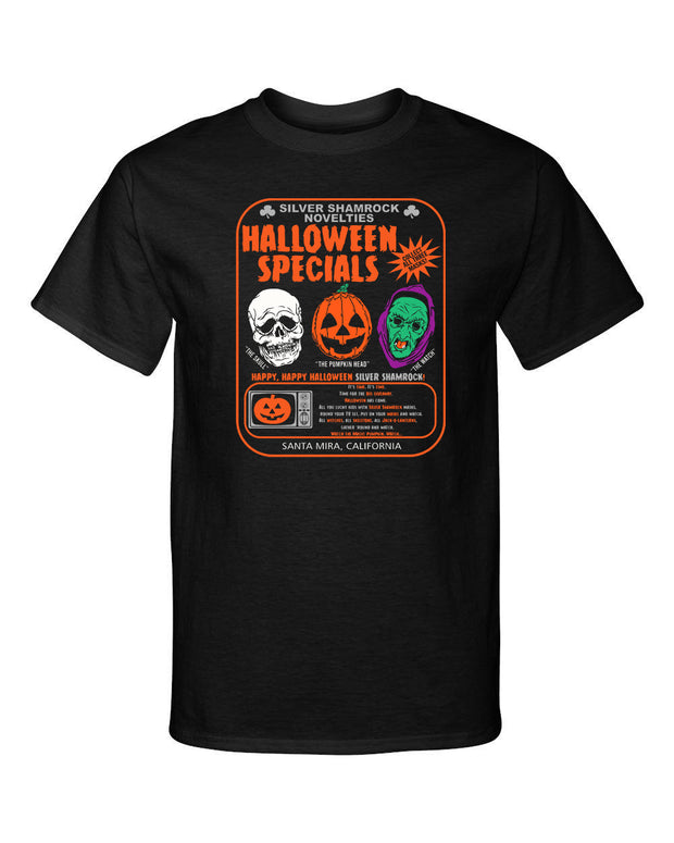 Halloween Silver Shamrock Novelties Parody Horror Graphic Tee