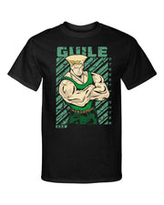 Street Fighter Guile Video Martial Arts Gaming Tee Shirt