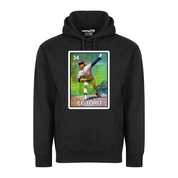 El Toro Fernando Valenzuela 34 Loteria Mexican Bingo The Bull Graphic Tee Shirt