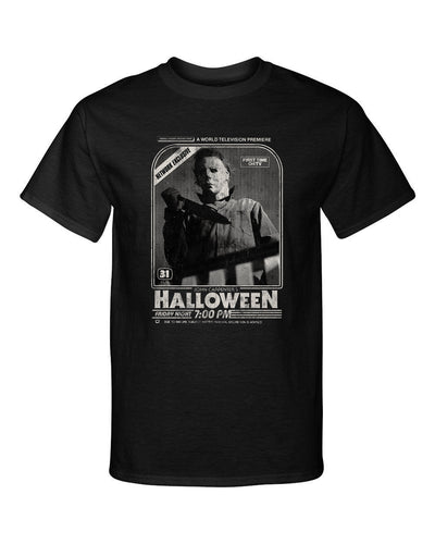 Halloween World Television Premiere Michael Horror Graphic Tee Shirt