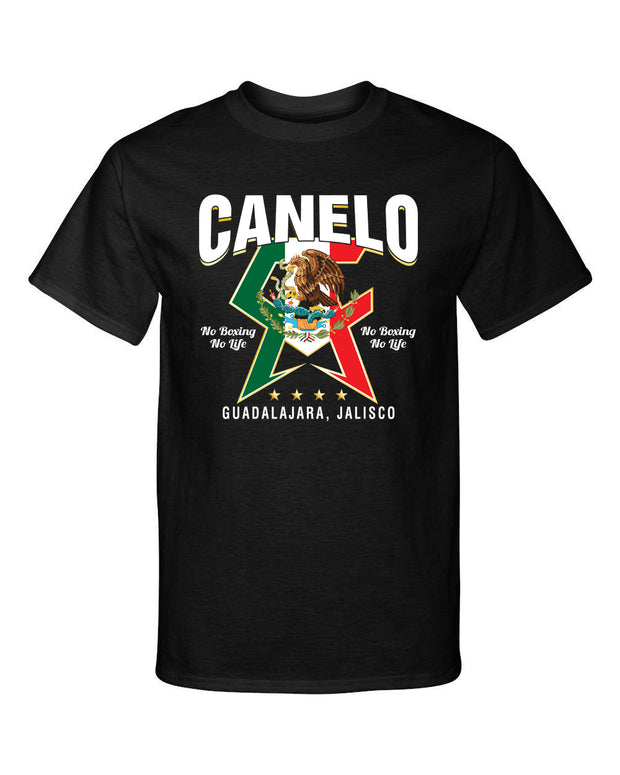 No Boxing No Life Jalisco Canelo Champion Style Fashion Graphic Tee Shirt