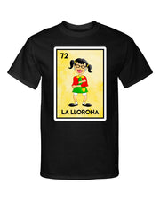 La Llorona La Chilindrina Loteria Mexican Bingo Style Chavo Graphic Tee Shirt