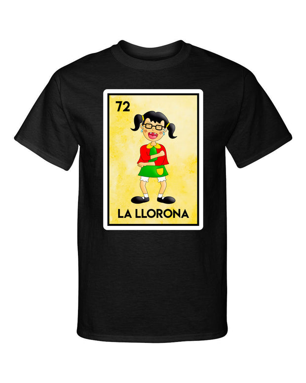 La Llorona La Chilindrina Loteria Mexican Bingo Style Chavo Graphic Tee Shirt